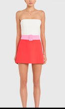 Load image into Gallery viewer, Amanda Uprichard Fae Romper in Ivory Crimson
