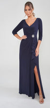 Load image into Gallery viewer, Jasmine K288008 Long Sleeve Jersey Gown with 3/4 Sleeves
