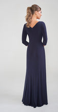 Load image into Gallery viewer, Jasmine K288008 Long Sleeve Jersey Gown with 3/4 Sleeves

