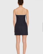 Load image into Gallery viewer, Amanda Uprichard Olivetti Dress in Navy and Ivory
