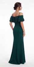 Load image into Gallery viewer, Jasmine K288057 Long Off the Shoulder Crepe Dress

