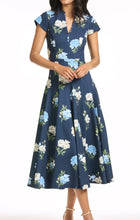 Load image into Gallery viewer, Sachin and Babi Jasmine Dress in Maritime Corsage Print
