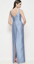 Load image into Gallery viewer, Dessy D903 Bateau Neck Satin Maxi Dress with Pleated Column Skirt
