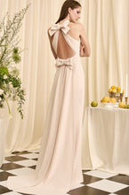 Load image into Gallery viewer, Audrey Brooks 7002 Halter Long Gown with Bows in Back
