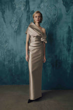 Load image into Gallery viewer, Frascara 5112 Strapless Gown with Draped Bodice

