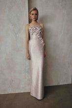 Load image into Gallery viewer, Frascara 5132 Strapless Gown with Flower Detail
