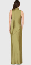 Load image into Gallery viewer, Amanda Uprichard Paula Charmeuse Maxi Dress in Vert Green
