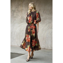 Load image into Gallery viewer, THML JH2514 Floral Print Topn with Bubble Hem
