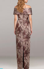 Load image into Gallery viewer, Gia Franco 12673 Off the Shoulder Bronze Damask Gown
