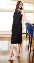 Load image into Gallery viewer, Emily Shalant Luxe Tulle Layered Ruffle Dress with Crystal Flower
