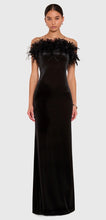 Load image into Gallery viewer, Amanda Uprichard Ella Dress in Black Velvet
