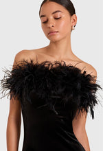 Load image into Gallery viewer, Amanda Uprichard Ella Dress in Black Velvet
