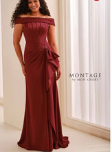Load image into Gallery viewer, Mon Cheri M3212 Off the Shoulder Long Gown with Detachable Long Sleeves
