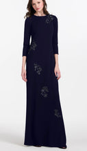 Load image into Gallery viewer, Emily Shalant 17D-0262 Stretch Crepe Gown with 3/4 Sleeves
