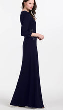 Load image into Gallery viewer, Emily Shalant 17D-0262 Stretch Crepe Gown with 3/4 Sleeves
