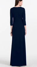 Load image into Gallery viewer, Emily Shalant 17D-0262 Stretch Crepe Gown with 3/4 Sleeves

