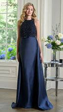 Load image into Gallery viewer, Colors RD3404 High Neck Sleeveless Beaded Bodice with Straight Skirt and Overlay
