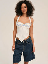 Load image into Gallery viewer, For Love and Lemons Tea Time Poplin Bustier
