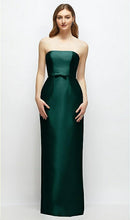 Load image into Gallery viewer, Dessy D880 Classic Strapless Column Dress with Bow at Waist
