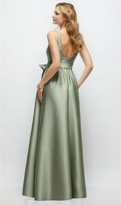 Dessy 3176 Scoop Neck Tank Bodice Maxi Dress with Full Skirt