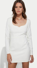 Load image into Gallery viewer, Generation Love Sinclair Crepe Mini Dress in White

