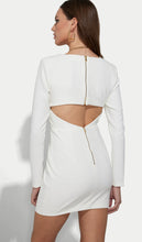 Load image into Gallery viewer, Generation Love Sinclair Crepe Mini Dress in White
