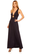 Load image into Gallery viewer, Susana Monaco Circle Front Maxi Dress in Midnight Navy
