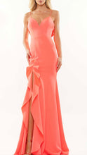 Load image into Gallery viewer, Colors 2646 Jersey V-neckline Dress with Straps
