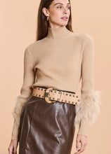 Load image into Gallery viewer, Tyler Boe Sable Cotton Cashmere Fur Sweater
