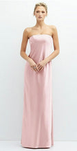Load image into Gallery viewer, Dessy 6887 Strapless Charmeuse Long Gown in Ballet Pink
