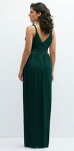 Load image into Gallery viewer, Dessy 6880 Maxi Dress in Shimmering Metallic Dress
