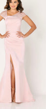 Load image into Gallery viewer, Cameron Blake CB786 Long Gown with Banded Sleeve
