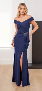 Jasmine K268001 Navy Blue Long Gown