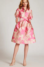 Load image into Gallery viewer, Teri Jon 226200 Puff Sleeve Pink Print Short Dress
