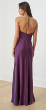 Load image into Gallery viewer, Jasmine B253069 Criss Cross Halter Bodice Charmeuse Long Gown
