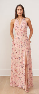 Jasmine B263009 Garden Printed Chiffon A-Line Long Gown