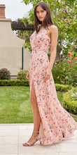 Load image into Gallery viewer, Jasmine B263009 Garden Printed Chiffon A-Line Long Gown
