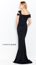 Load image into Gallery viewer, Cameron Blake 120604 Black Off the Shoulder Long Gown
