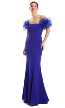 Load image into Gallery viewer, Alexander by Daymor 1983 Off the Shoulder Long Gown with Ruffle Sleeve
