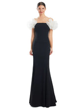 Load image into Gallery viewer, Alexander by Daymor 1983 Off the Shoulder Long Gown with Ruffle Sleeve
