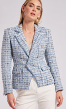 Load image into Gallery viewer, Generation Love Eliza Tweed Blazer in Mixed Blue
