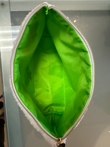 Pickleball Fluffy Cosmetic Bag