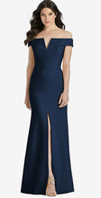 Load image into Gallery viewer, Dessy 3038 Off the Shoulder V-Notch Neckline
