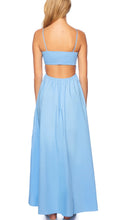 Load image into Gallery viewer, Susana Monaco Poplin Open Back Dress in Miku Blue
