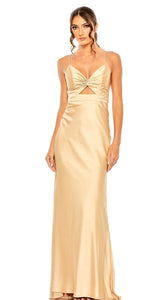 Macduggal 68347 Tie Front Dress with Keyhole Detail