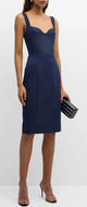 Black Halo Ivonna Sheath in Navy blue