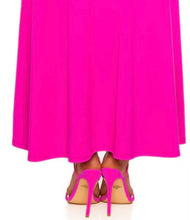 Load image into Gallery viewer, Susana Monaco Twist Front Cut Out Strapless Dress in Magenta 0424LTSD02271
