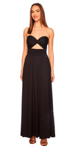 Load image into Gallery viewer, Susana Monaco Twist Front Strapless Dress in Black 0424LTSD02271
