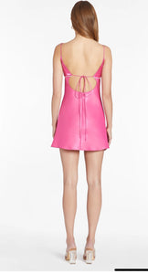 Amanda Uprichard Kiersten Dress in Pink