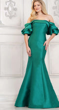 Load image into Gallery viewer, Off the Shoulder Long Gown with Sleeve
